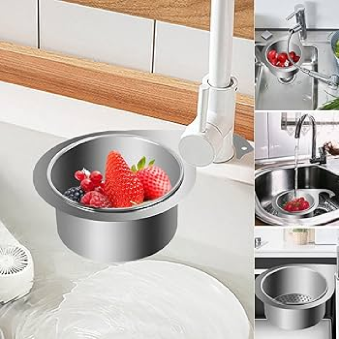 Stainless Steel Sink Basket Strainer | Swan-Shaped Drain Filter | SinkStrainer