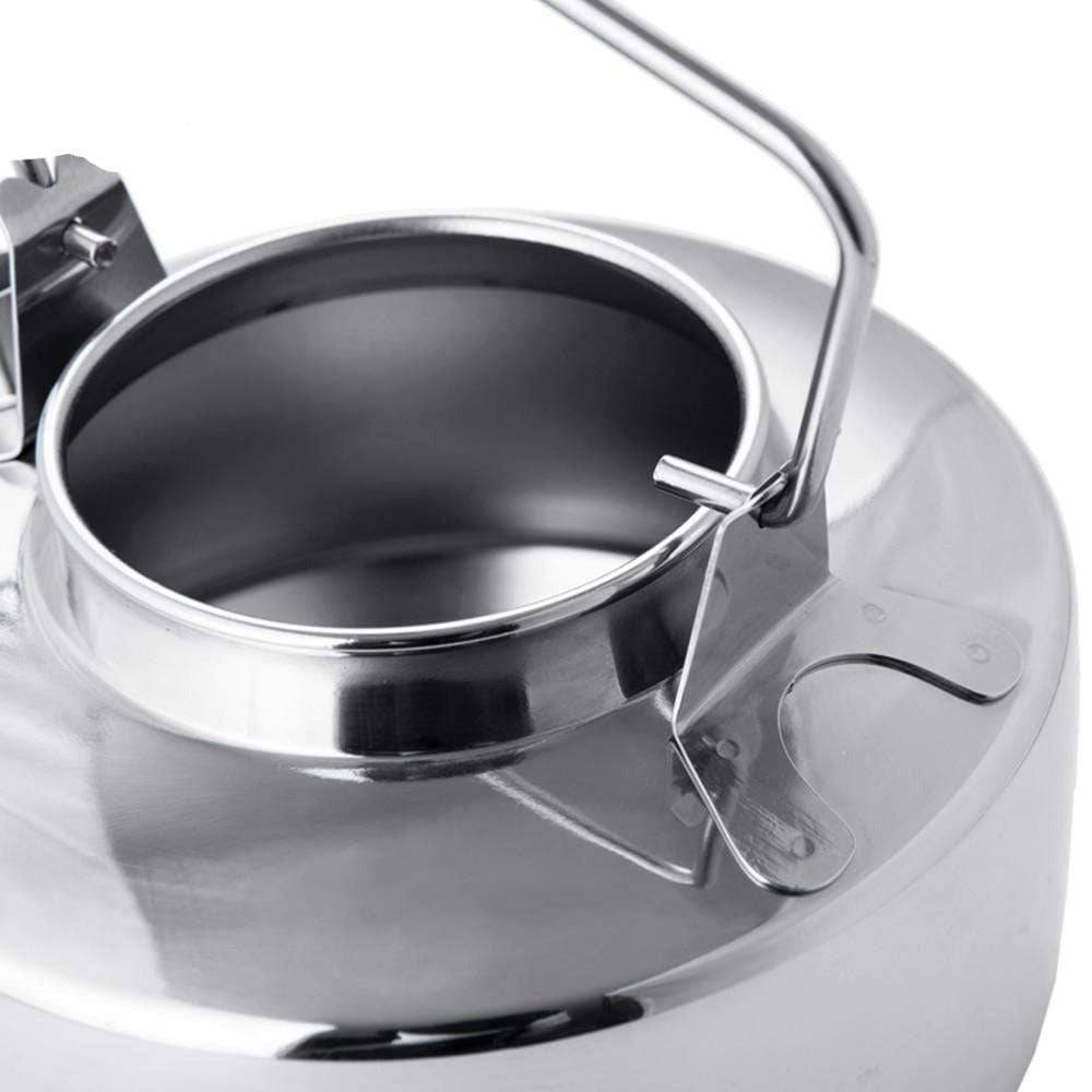 1L Capacity Camping Kettle Made of Stainless Steel