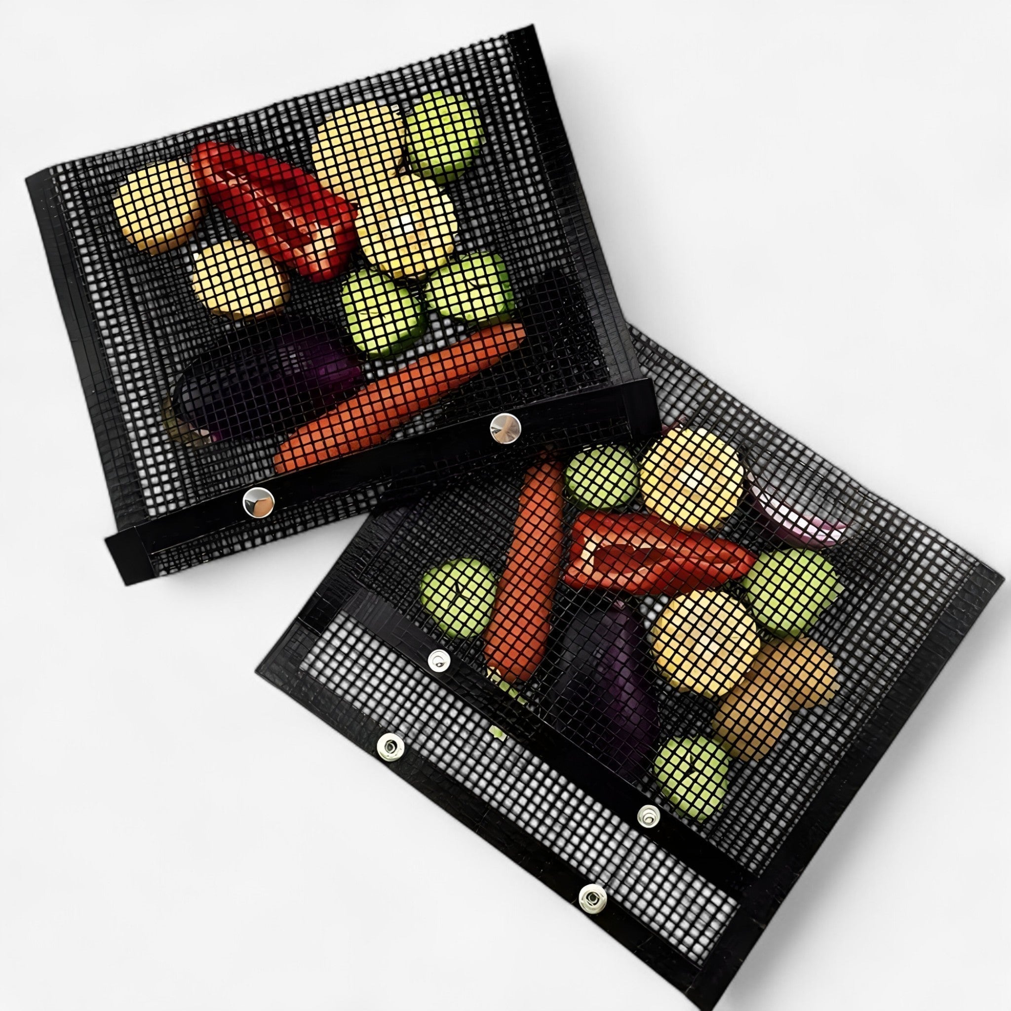 Non-Stick Grill Bags Set of 3 for Vegetables and Meat