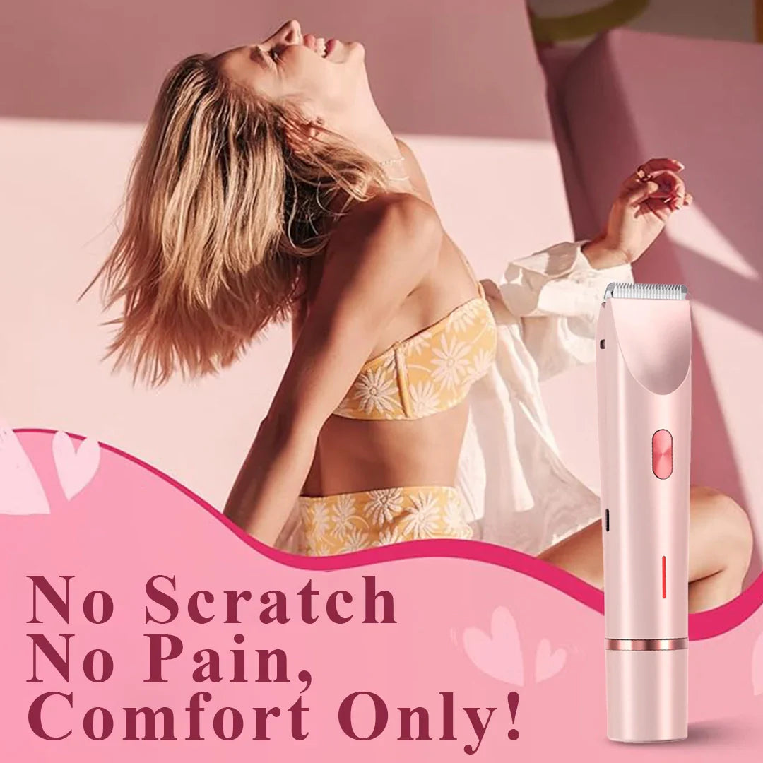 TrimVel | 2 in 1 painless bikini and facial hair trimmer