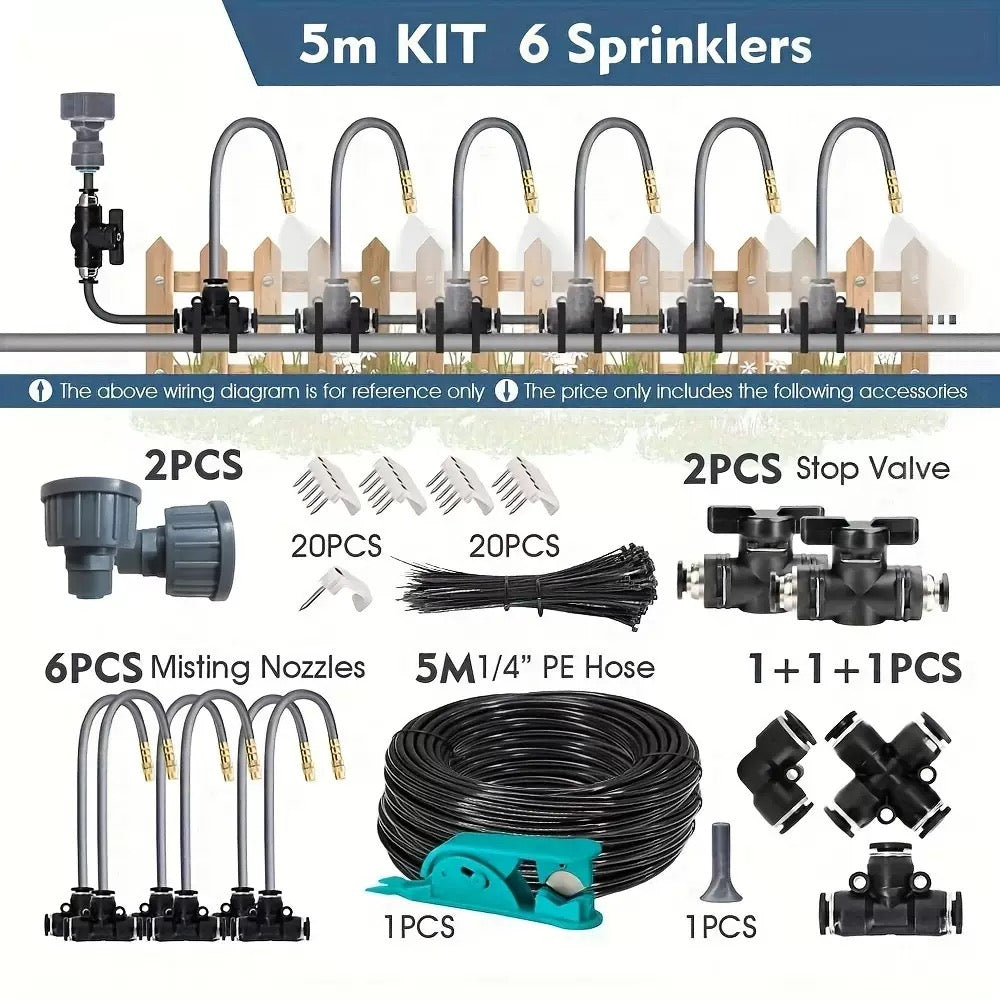 Irrigation Kit with Hose and Valves