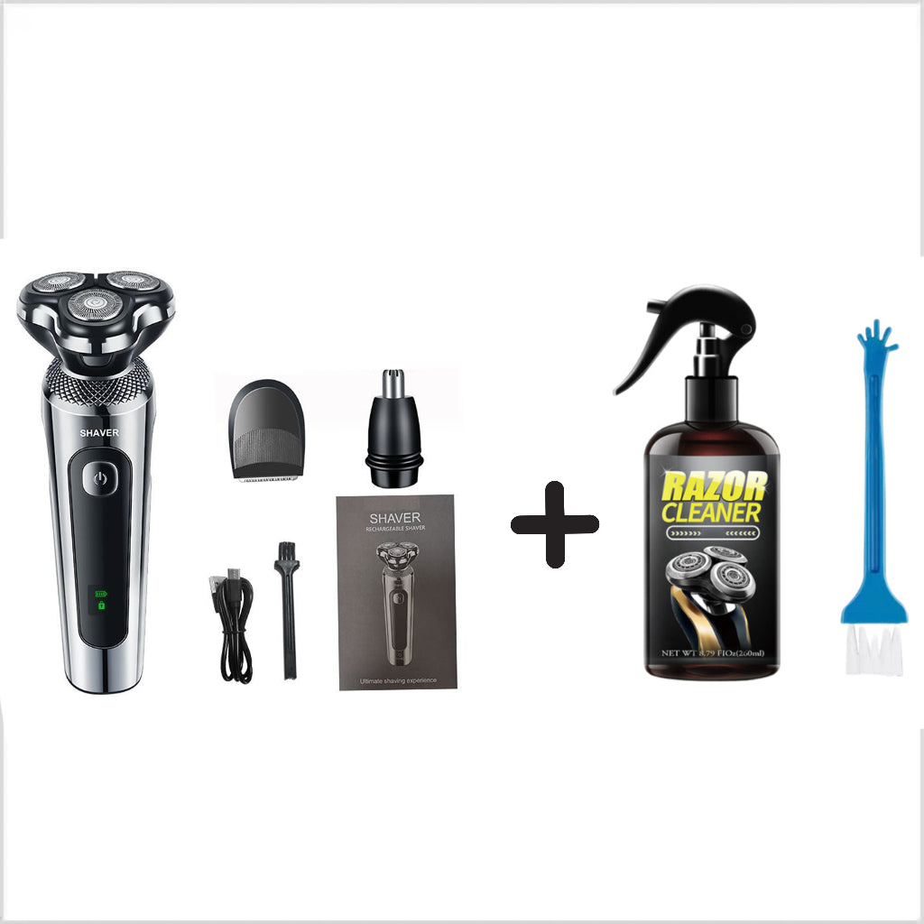 3-in-1 Men's Electric Shaver with 3D Floating Head