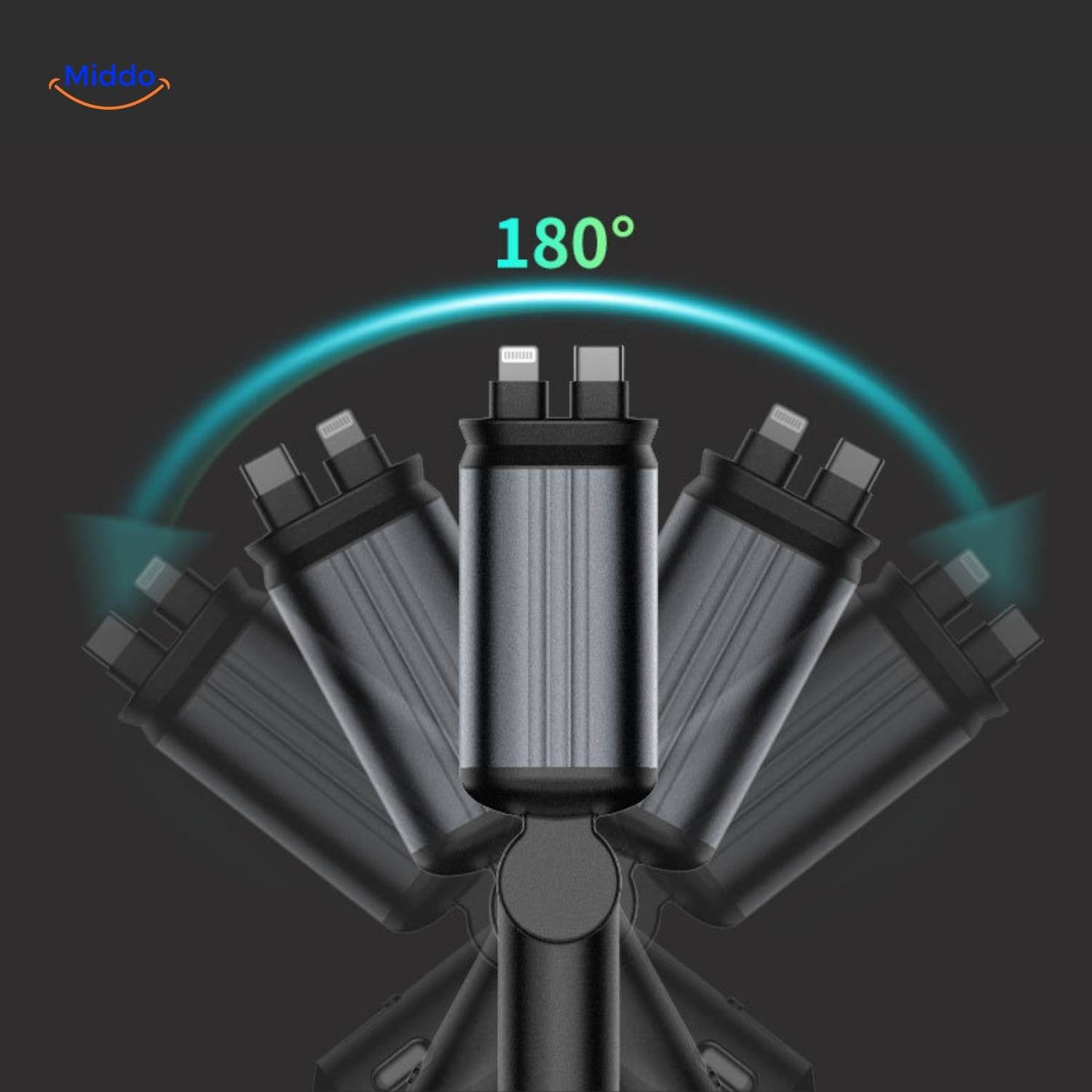 VoltAura™ — Charge Four Devices Fast & Light Up Your Night Drive Sky