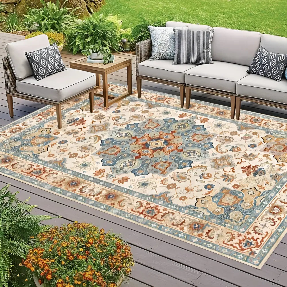 Outdoor Area Rug | Non-Slip PVC Base | Nordic Design | FjordFloor