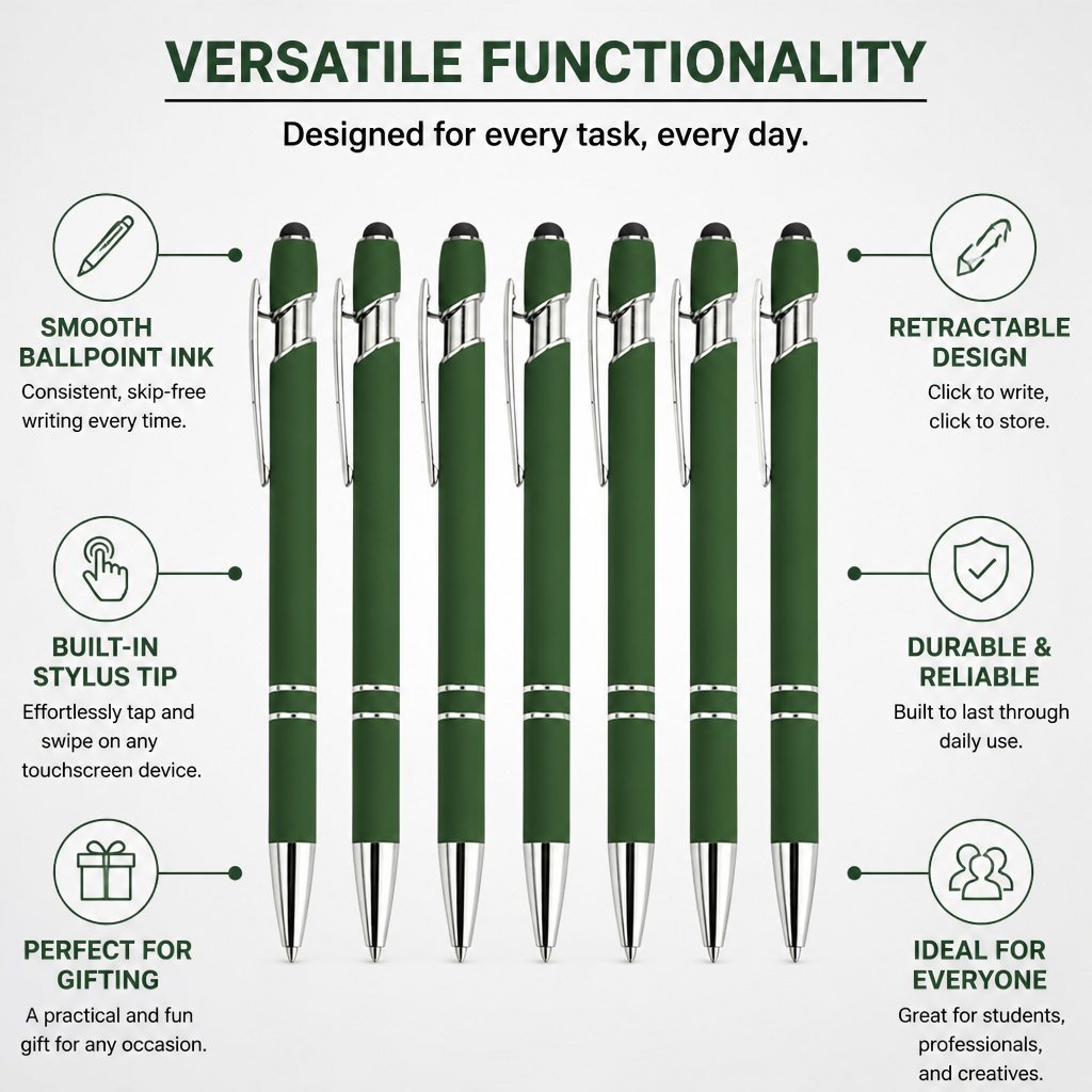 CheekyClick™ Stylus Pen Set — Turn Every Task Into a Smooth, Smile-Powered Win