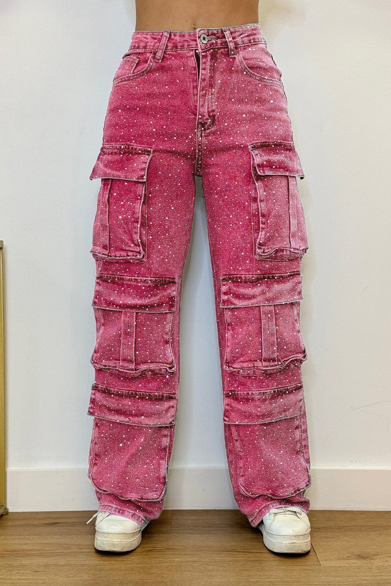 Sky-High Waist Wide Leg Cargo Jeans™ — Own Every Step with Unstoppable Confidence and Street-Smart Edge