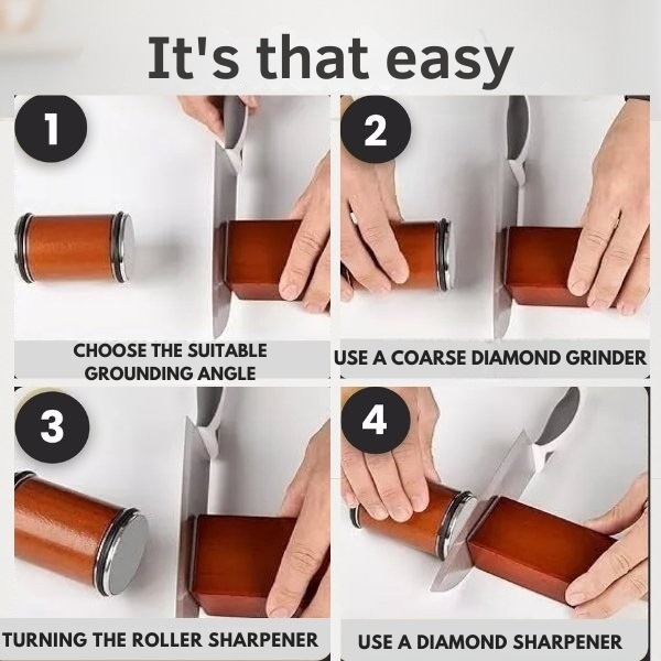 Knife Sharpening | Rolling Edge Sharpener | Quick & Accurate Sharpening | Blade Power