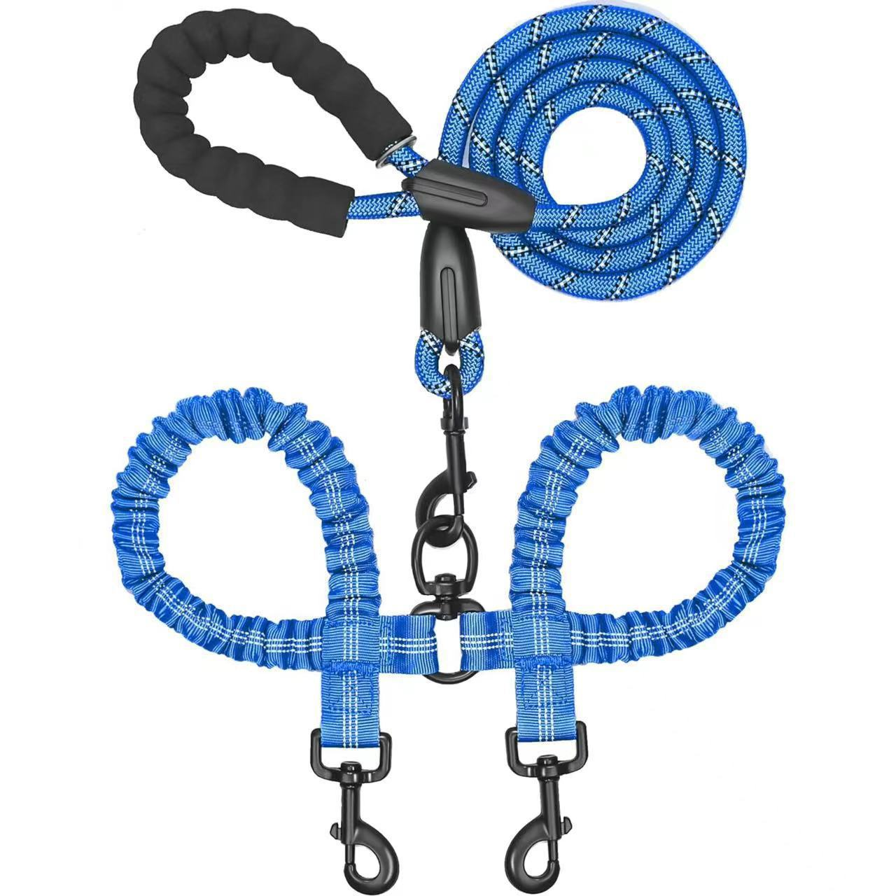 VersaTether™ — Effortless, Tangle-Free Control for Happier, Calmer Walks with Two Dogs