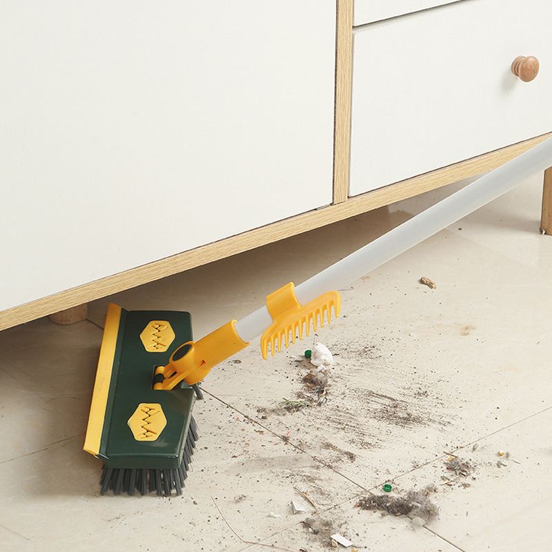 2-in-1 Floor Scrubber for Effortless Shine and Corner Cleaning