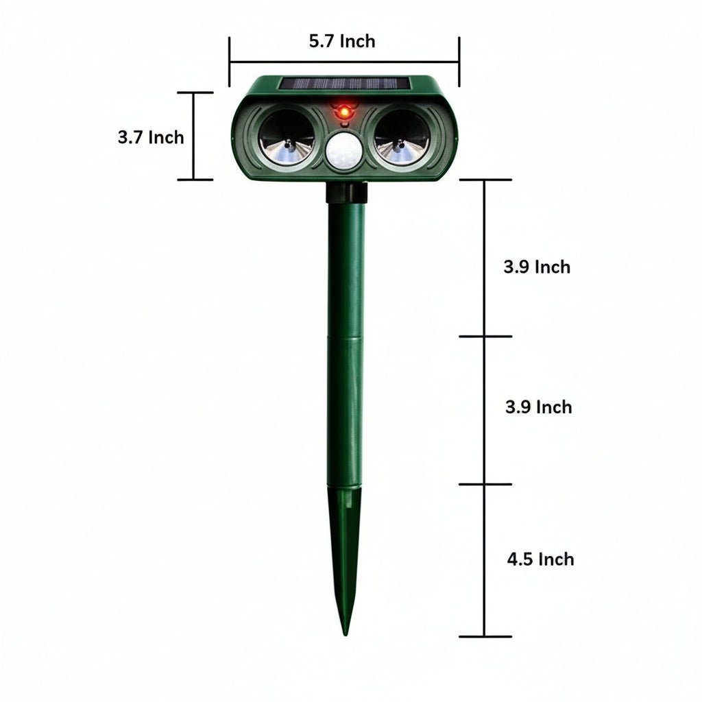Animal Deterrent Device | Motion-Sensitive Ultrasound Shield | Weather-Resistant and Wireless | WildAway