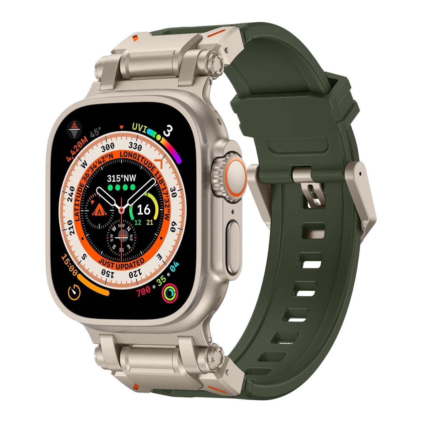 Silicone Strap for Apple Watch - Adventure Style