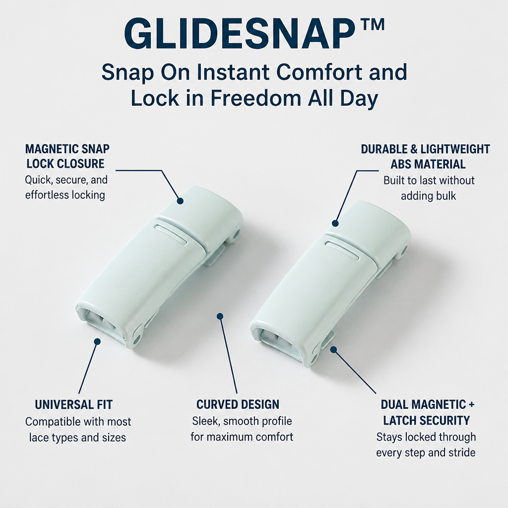 GlideSnap™ — Snap On Instant Comfort and Lock in Freedom All Day