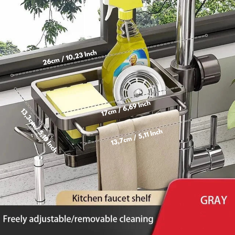 Aluminium Sink Organizer - Keep Your Space Clean