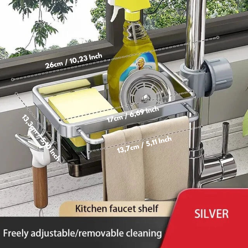 Aluminum Sink Organizer - Keep Your Space Clean