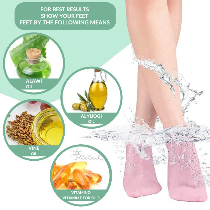 Silicone socks for soft and well-groomed feet