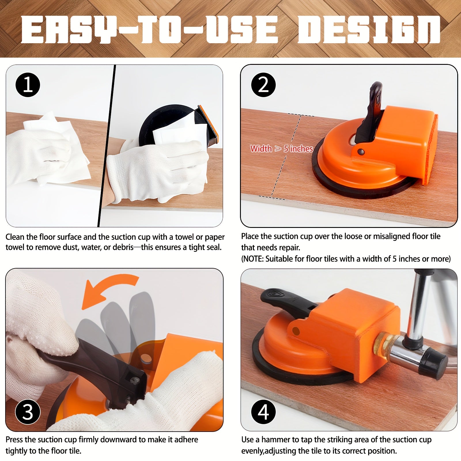 Floor Gap Repair Suction Tool