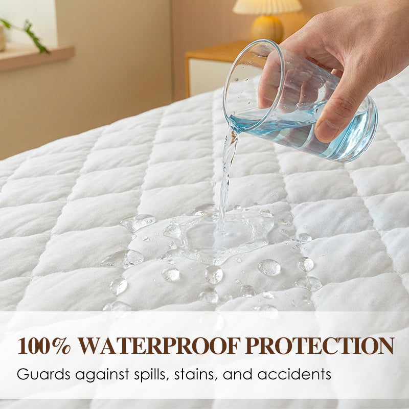 FortiRest™ Bedding Set — Sleep Soundly with Plush, Waterproof Protection That Never Shifts
