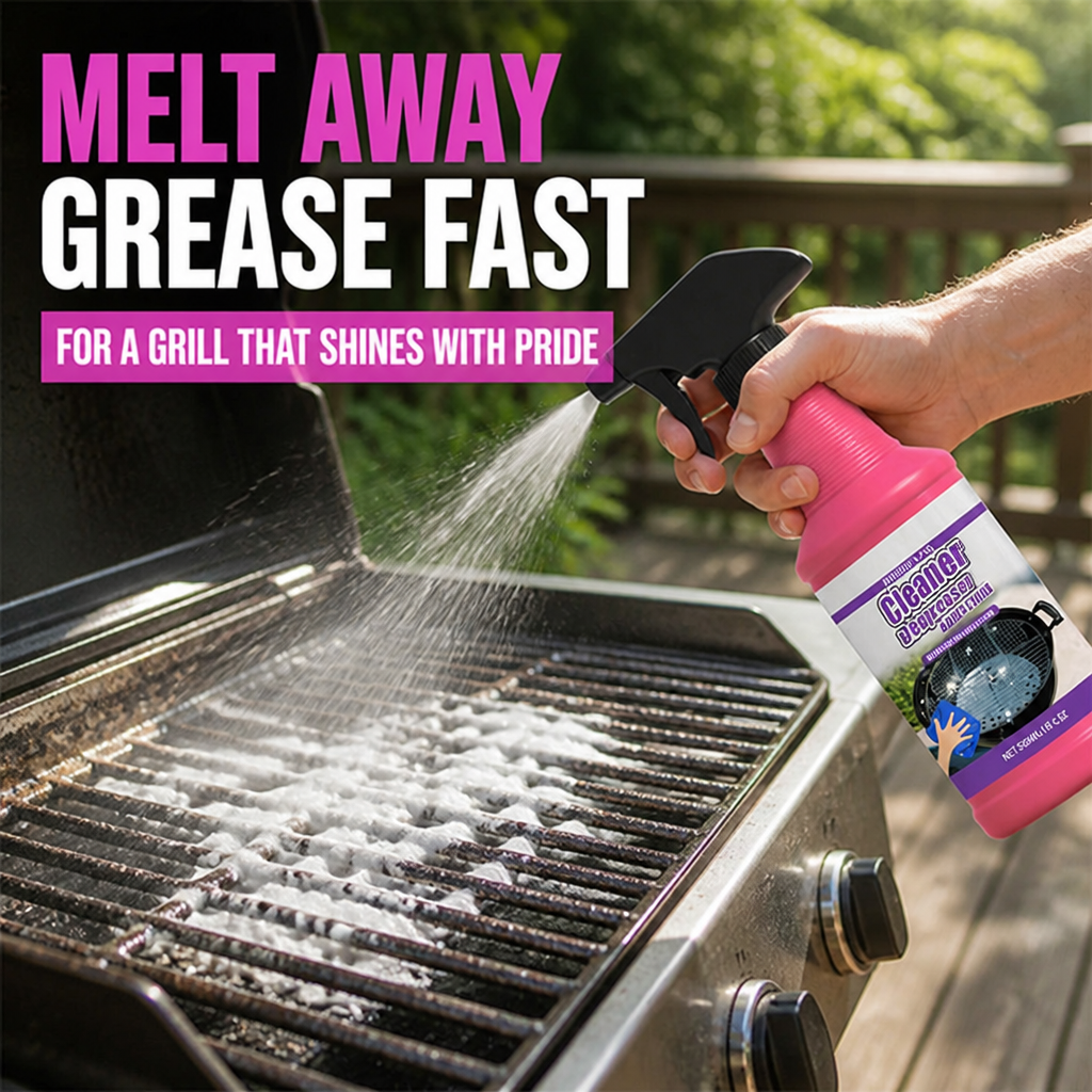 BlazeBright™ — Melt Away Grease Fast for a Grill That Shines with Pride