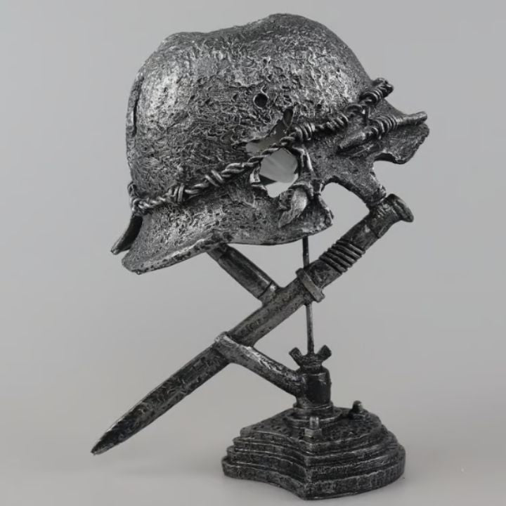 Vintage Helmet Lamp - Illuminate Your Home with Historical Charm