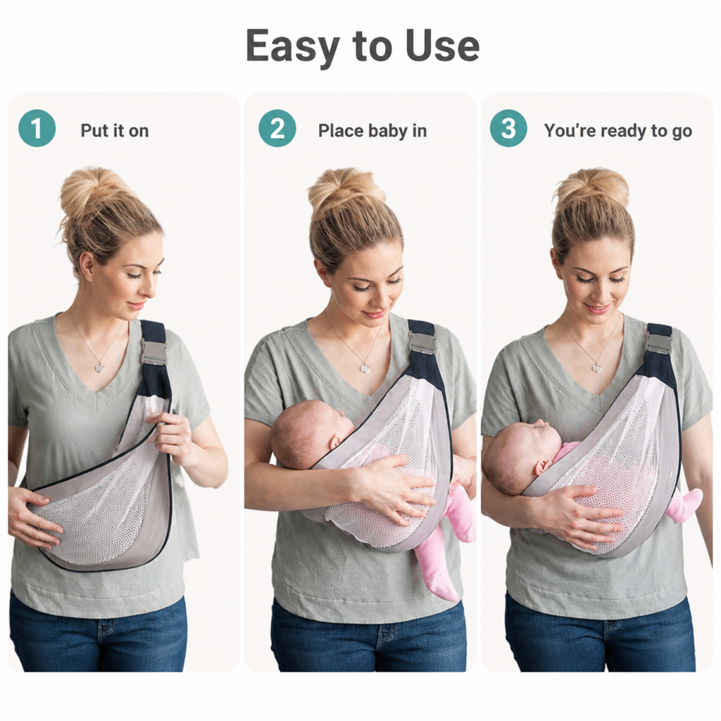 LumaNest™ Sling — Carry Longer, Feel Lighter, Bond Deeper
