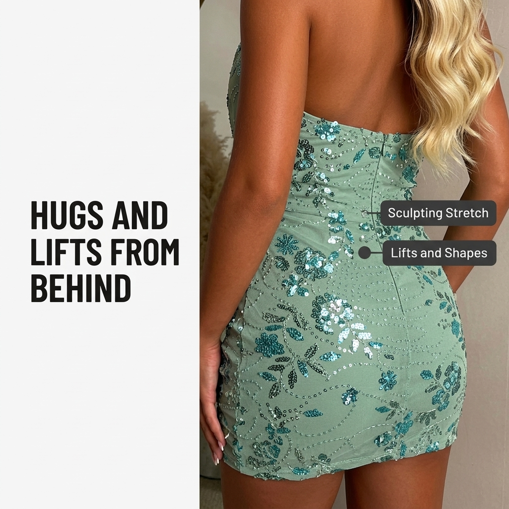LumaLuxe™ Sequin Halter Mini Dress — Ignite Every Room with Unstoppable Glamour and Comfort