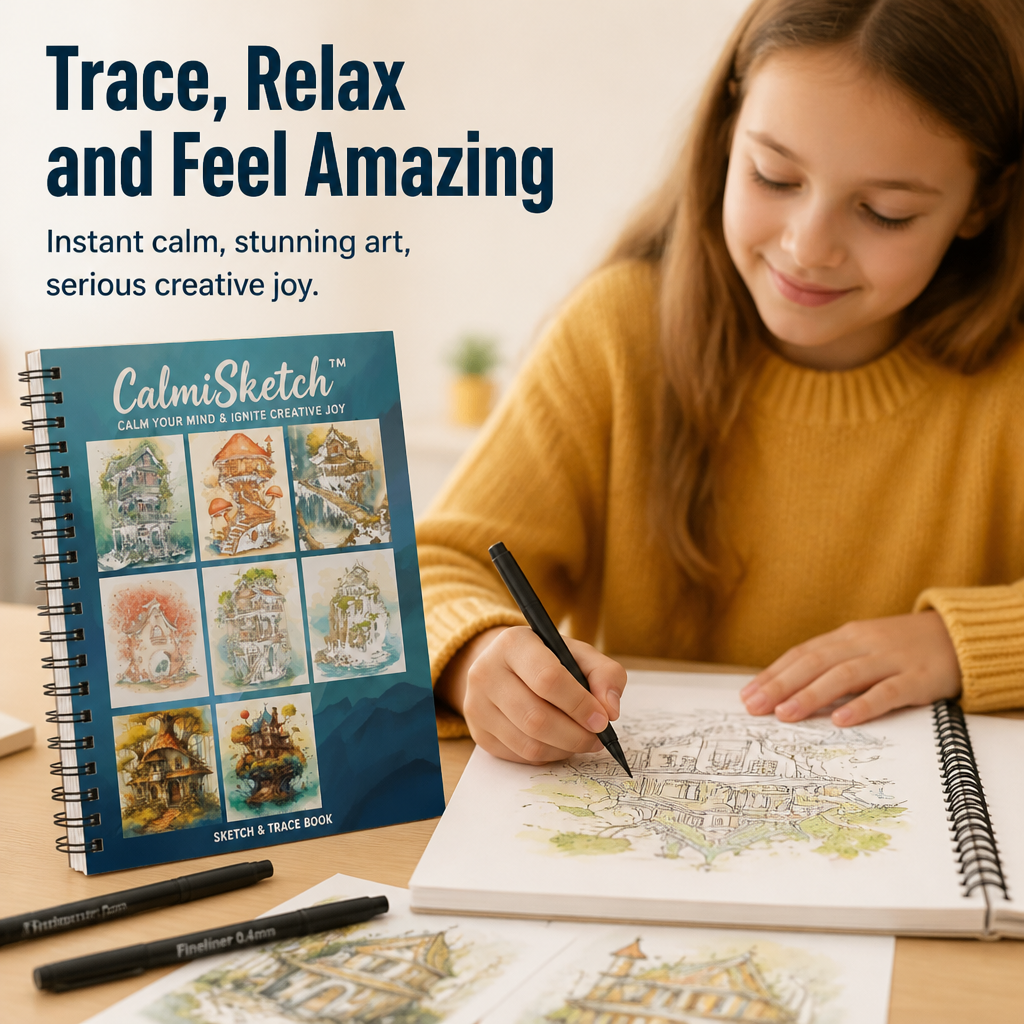 CalmiSketch™ — Calm Your Mind and Ignite Creative Joy with Every Trace