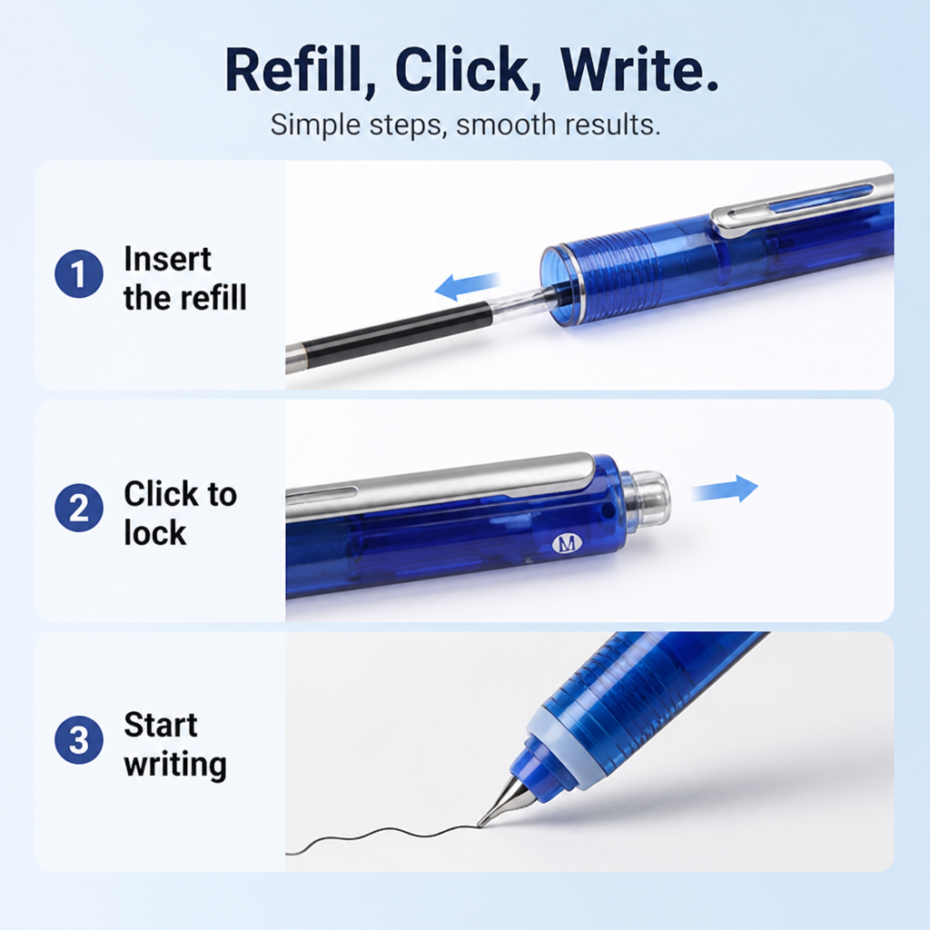GlideAura™ — Experience Effortless Comfort and Flawless Writing All Day Long