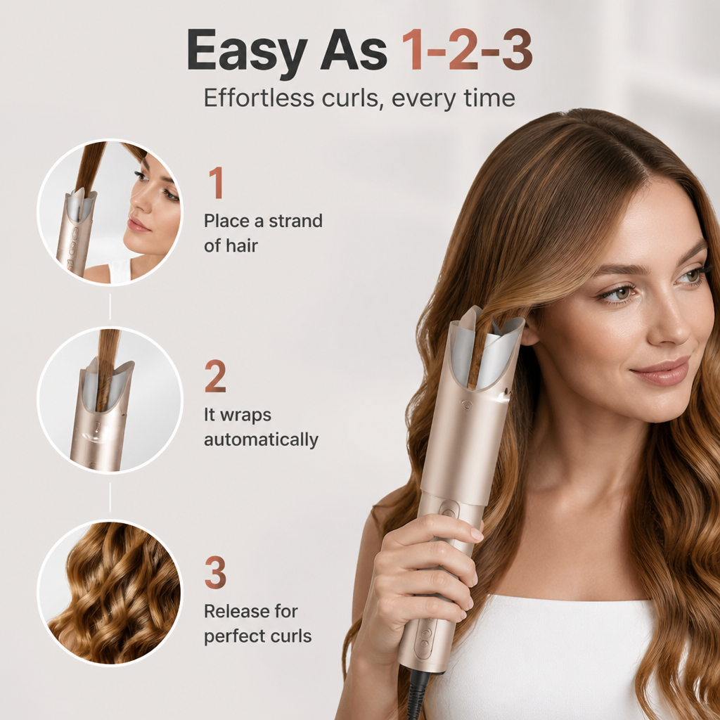 LumaCurl™ Pro — Transform Your Hair with Effortless, Head-Turning Curls That Last All Week