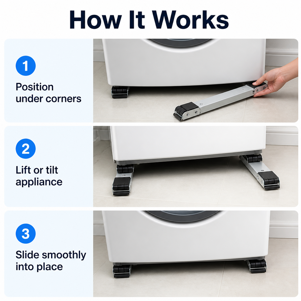 VeloLift™ — Glide Heavy Appliances Effortlessly Without Breaking Your Back or Scratching Floors