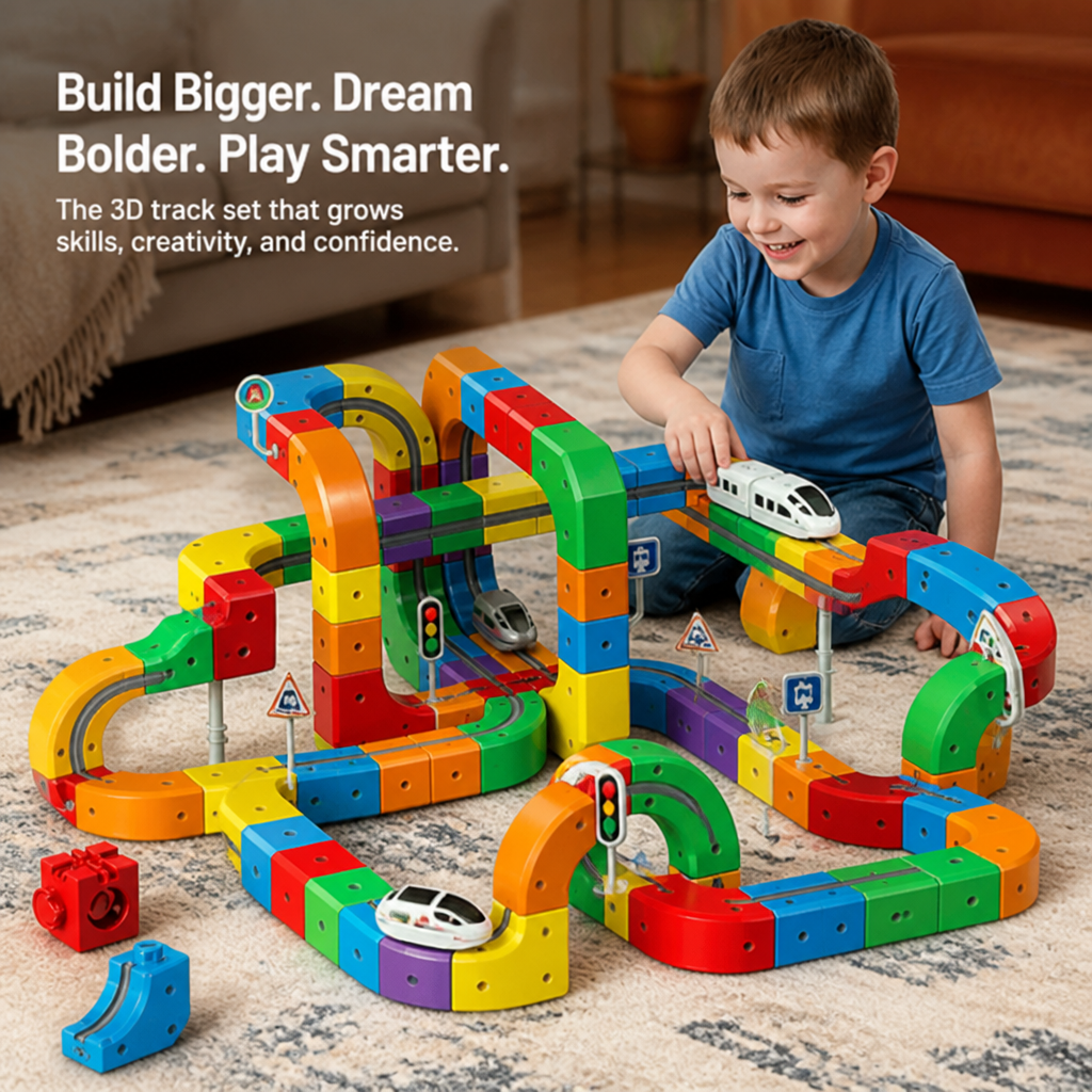 TurboTracks™ — Ignite Your Child’s Genius with Every Thrilling Build