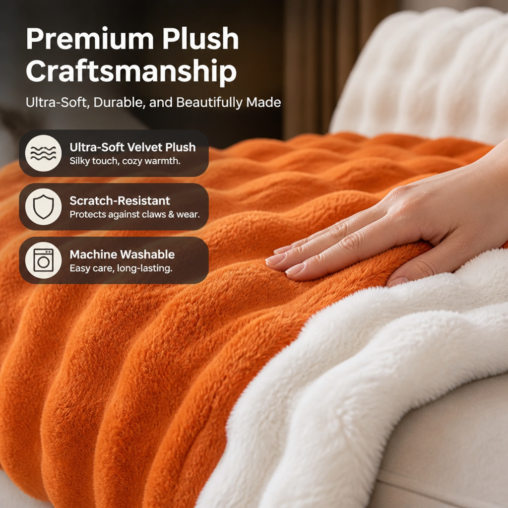 VelvetNest™ — Sink Into All-Day Cozy Warmth and Unbreakable Furniture Protection