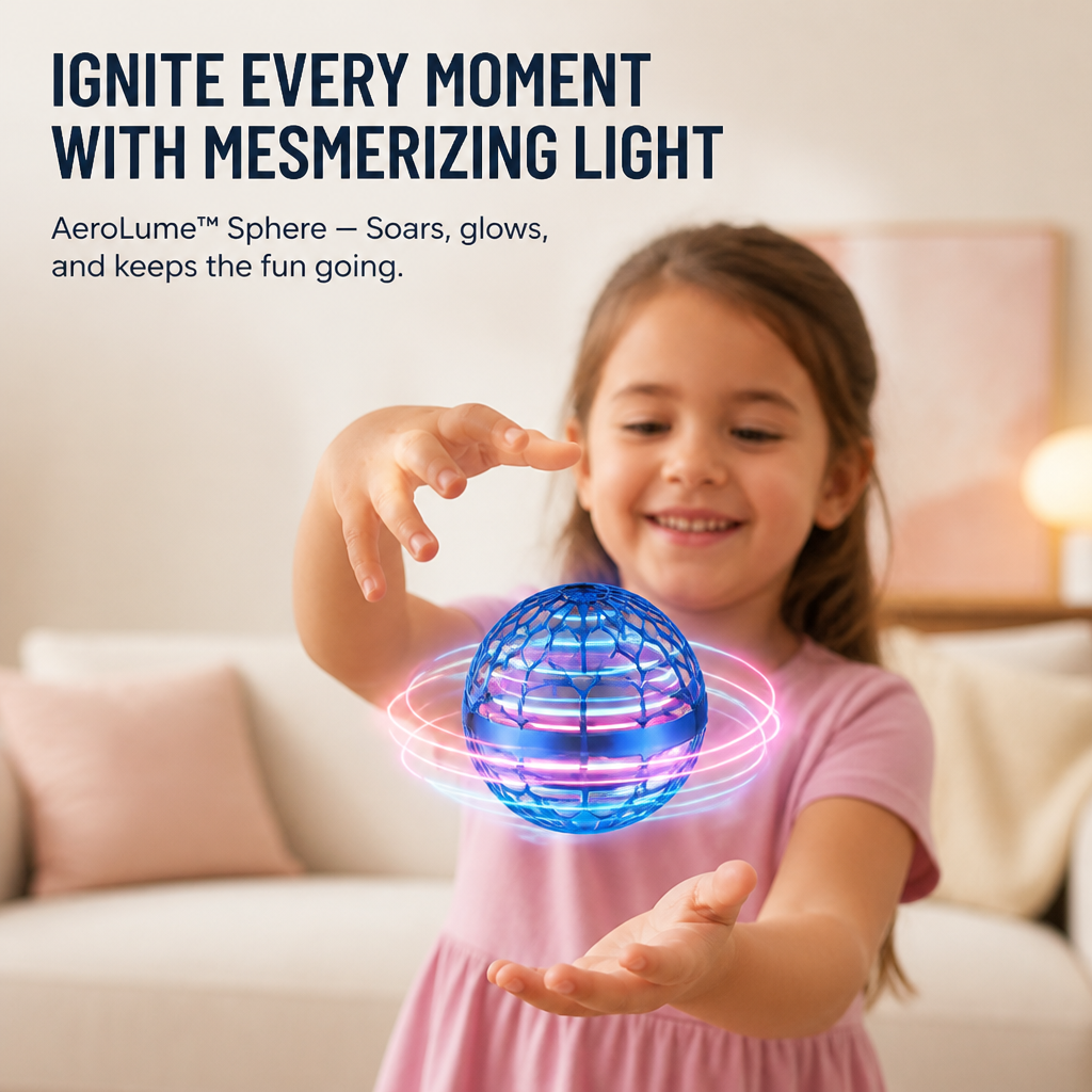 AeroLume™ Sphere — Ignite Every Moment with Mesmerizing Light and Effortless Flight