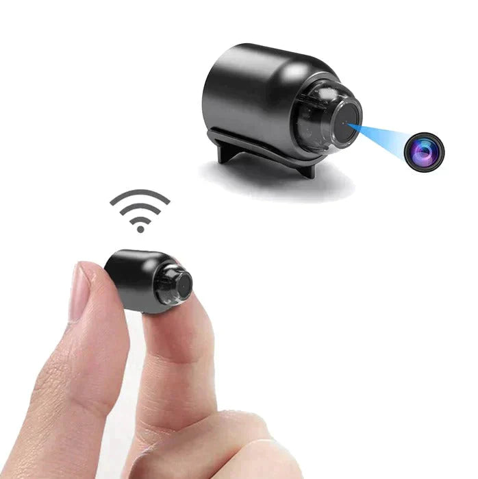 1080P Mini WiFi Cameras - Dual Pack with 140-Degree Wide Angle, Night Vision & Motion Detection