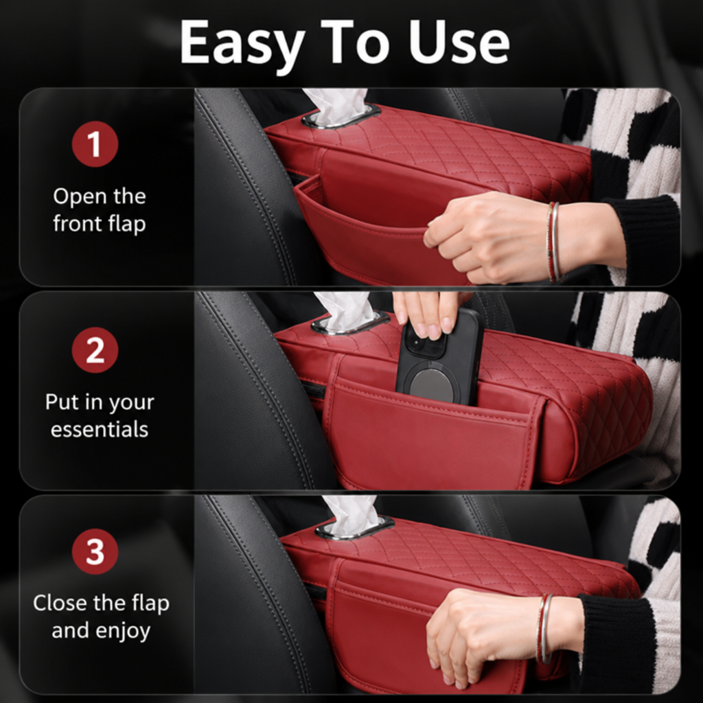LuxiRest™ — Melt Away Drive Fatigue with Plush Support and Smart Storage