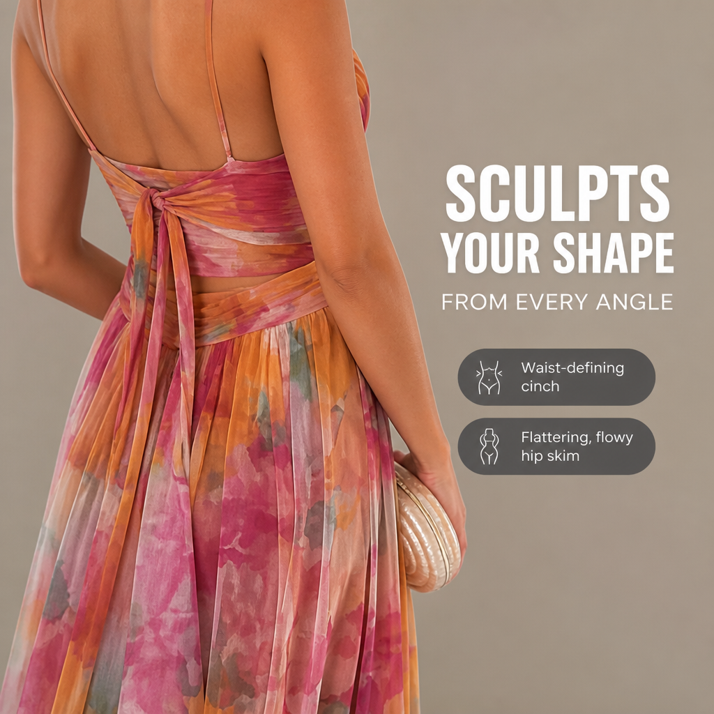 SerenLuxe™ Long Dress — Illuminate Every Moment with Effortless Grace and Freedom