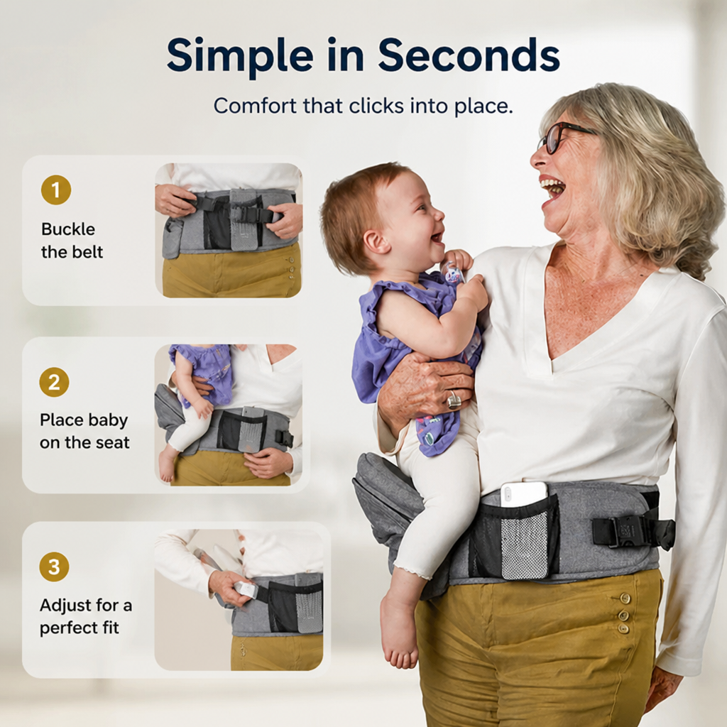 EmberNest™ — Carry Your Baby All Day in Pain-Free Comfort and Effortless Style