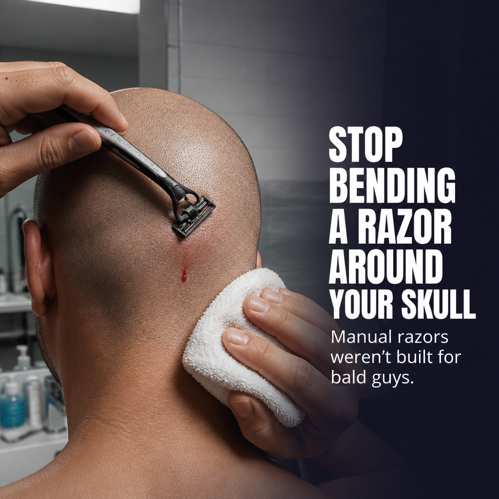 ApexGlide™ — Shave Your Whole Head Smooth in Under 3 Minutes Flat