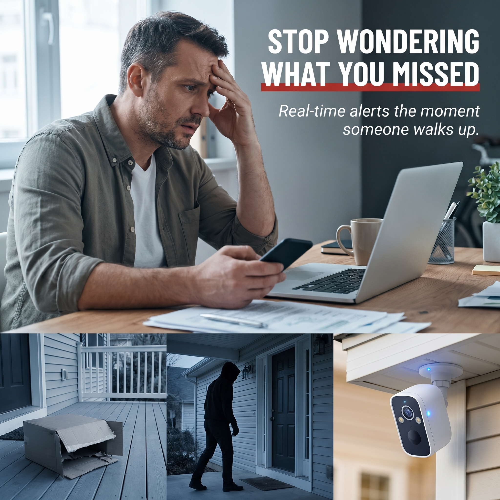 VigilantEye™ — Watch Every Visitor From Anywhere, No Wires or Monthly Bills
