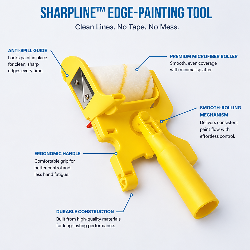 SharpLine™ — Effortless Perfect Edges That Make Every Wall a Masterpiece