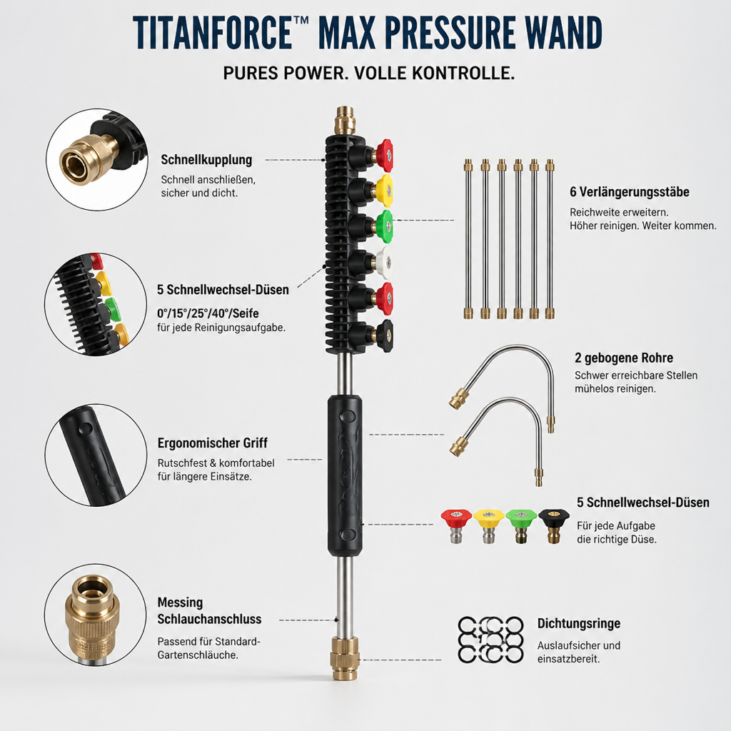 TitanForce™ Max Pressure Wand — Dominate Dirt Without Breaking a Sweat