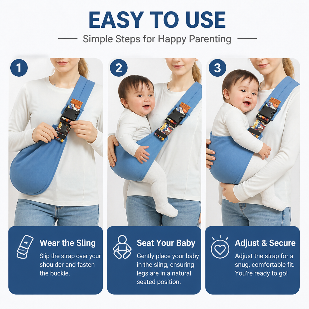 SereniNest™ — Snug, Stress-Free Baby Carrying That Feels Like a Natural Hug