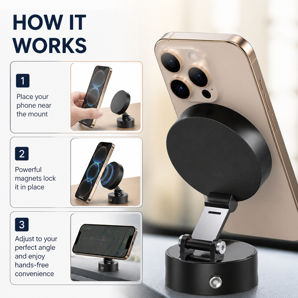 SnapGrip™ — Instantly Lock Your Phone for Hands-Free Freedom and Rock-Solid Safety