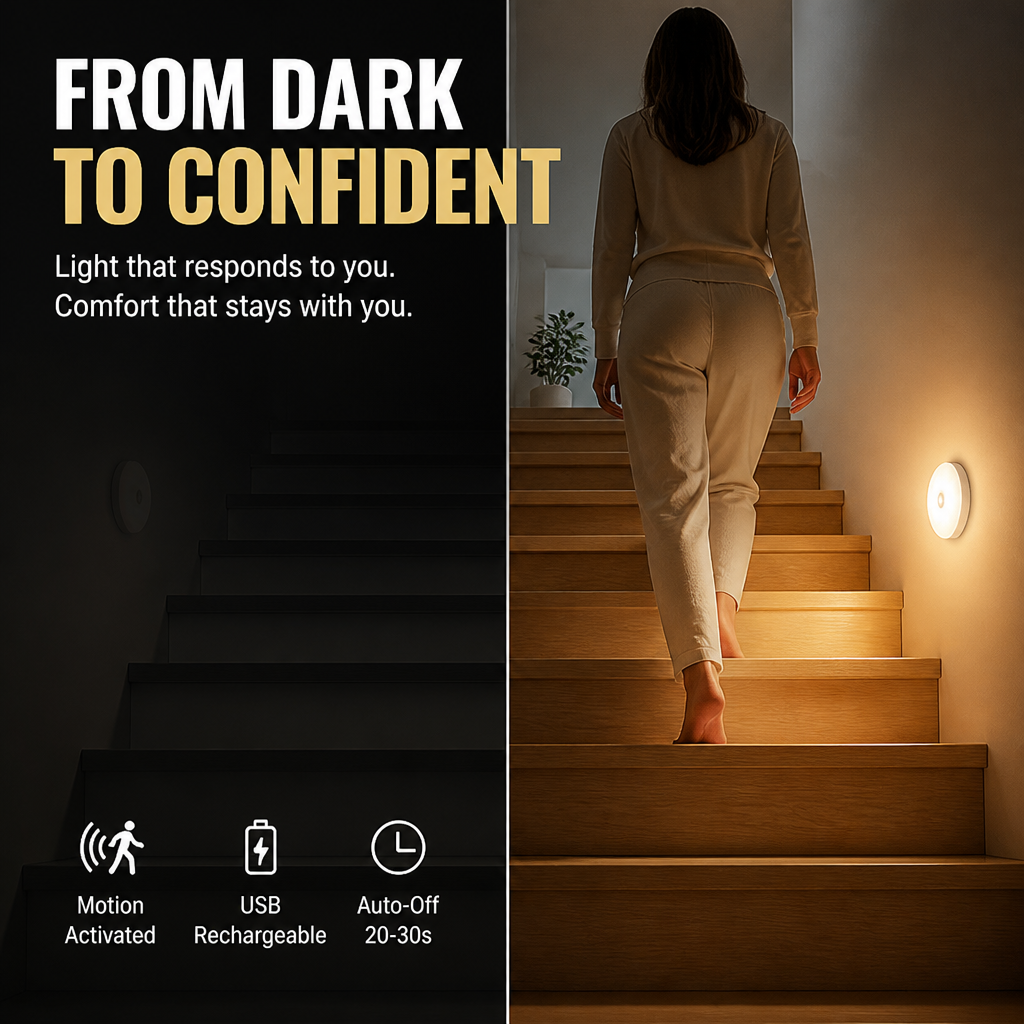 LumiSure™ — Instant, Hands-Free Light That Makes You Feel Safe and In Control