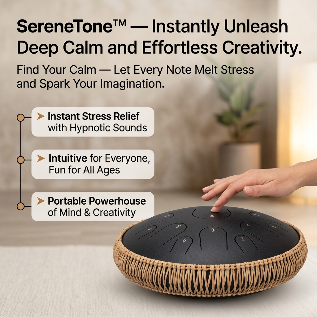 SereneTone™ — Instantly Unleash Deep Calm and Effortless Creativity