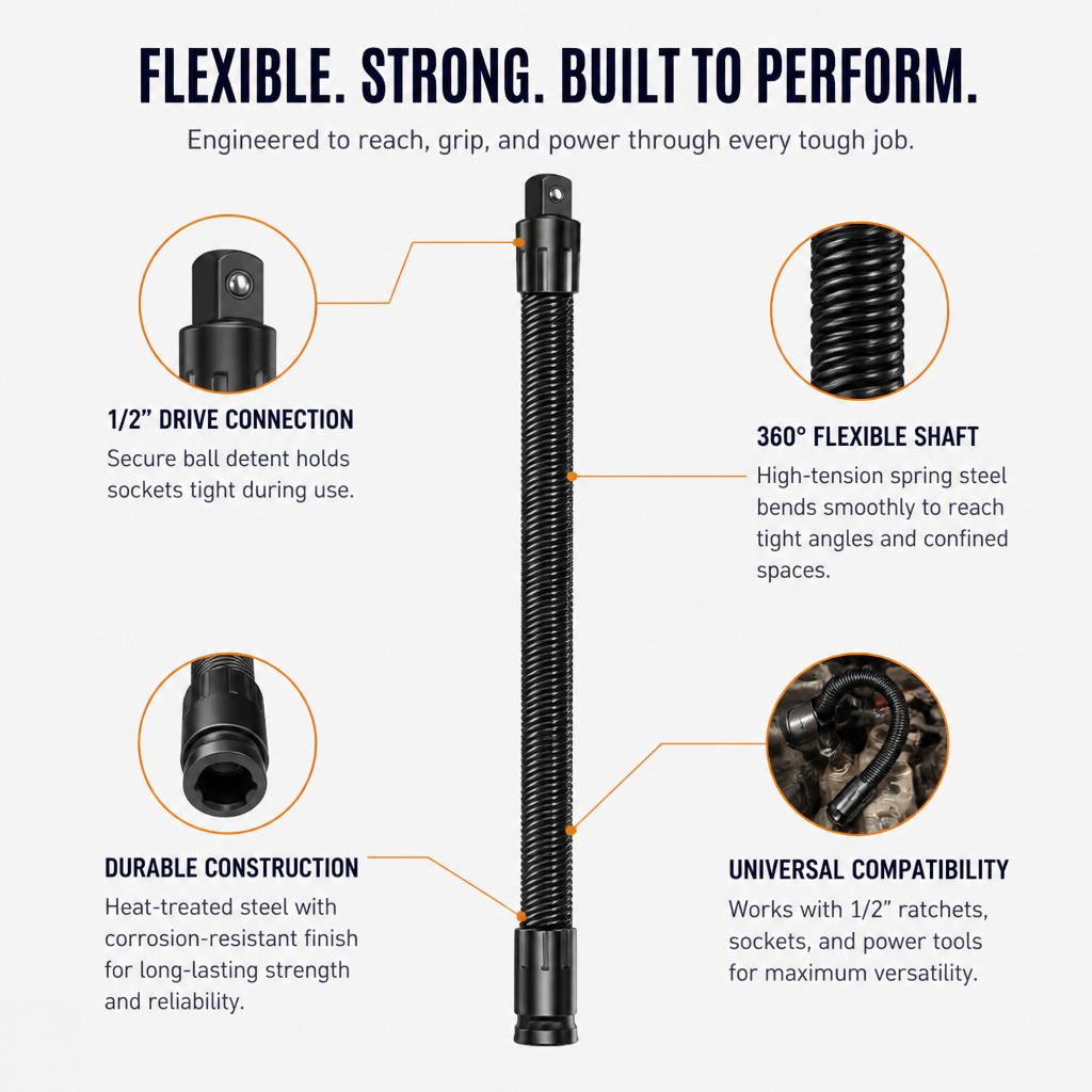 TorqueWave™ Flex Extender — Master Every Tight Spot with Unstoppable Power and Precision