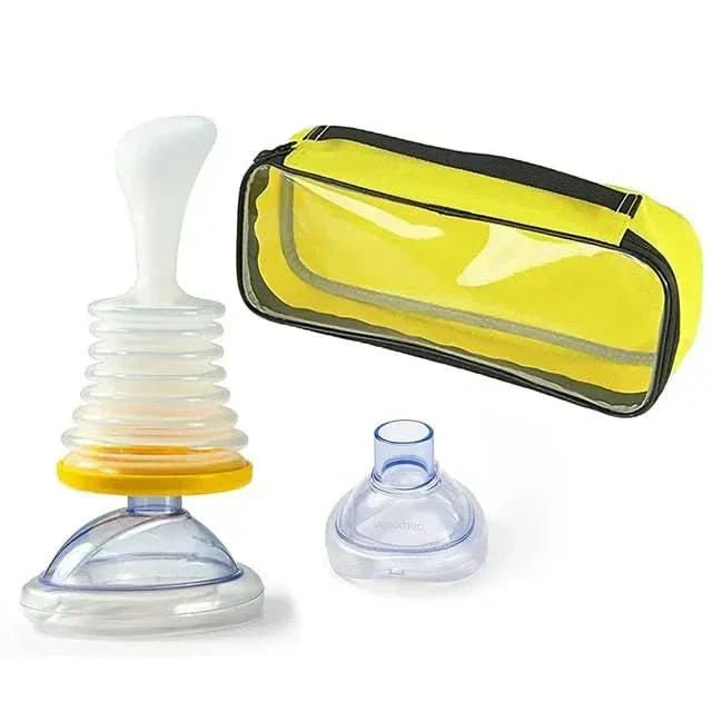 Compact Emergency Kit with Anti-Choking Device for Airway Assistance