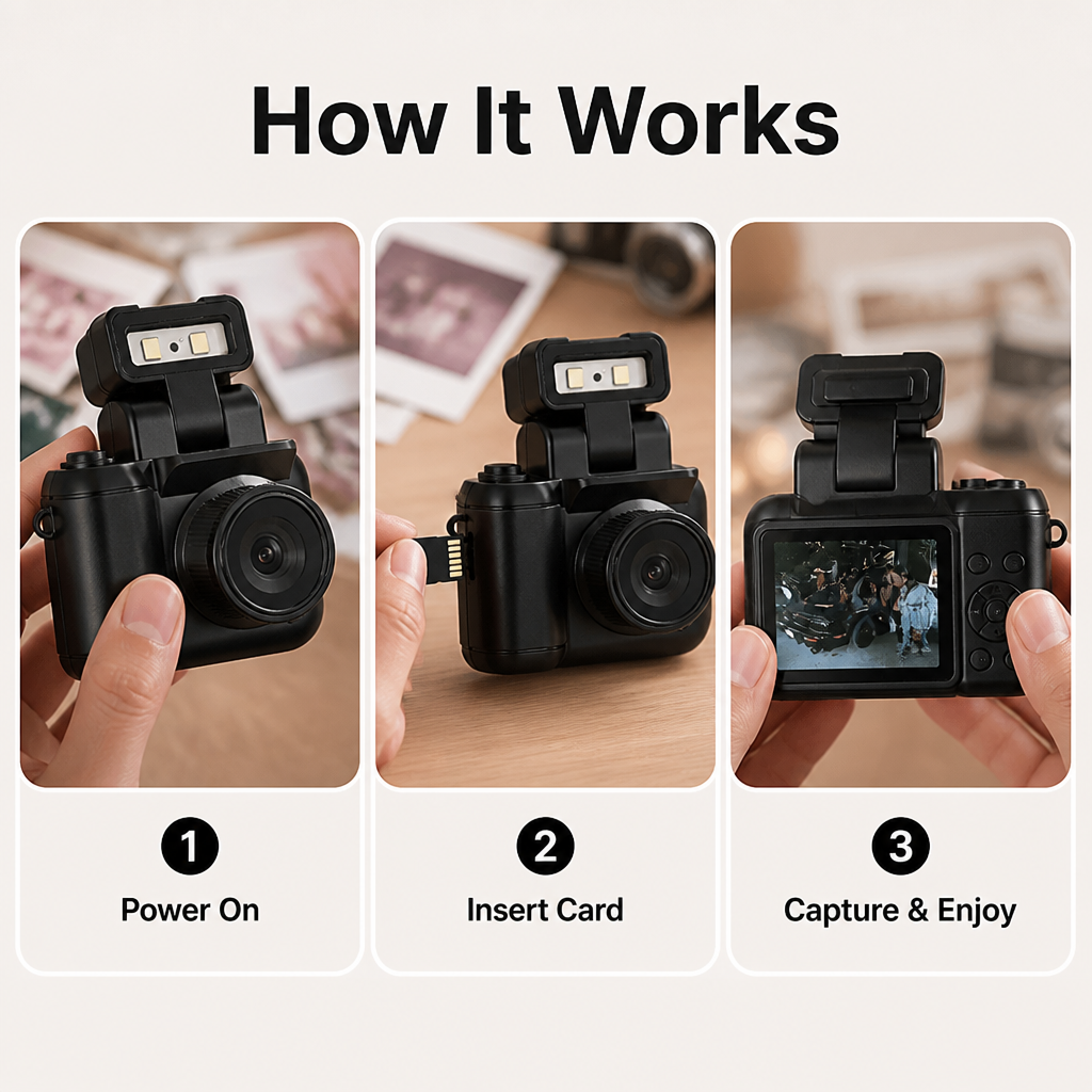 FlashReel™ Nostalgic Camera — Instantly Relive Your Most Heartfelt Y2K Memories with Authentic Retro Soul