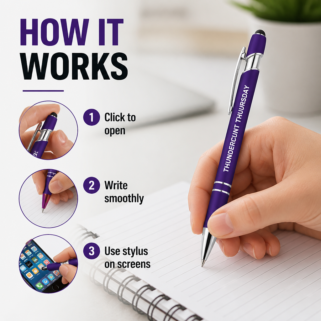 CheekyClick™ Stylus Pen Set — Turn Every Task Into a Smooth, Smile-Powered Win