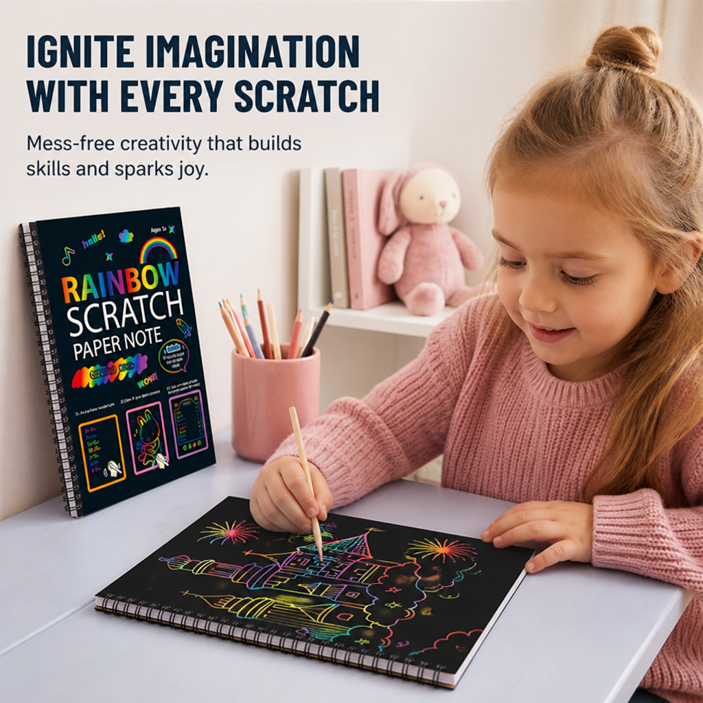PrismSpark™ — Ignite Your Imagination with Every Vibrant Scratch