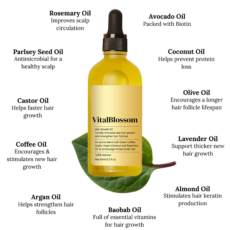 VitalBlossom™ Natural Hair Growth Oil